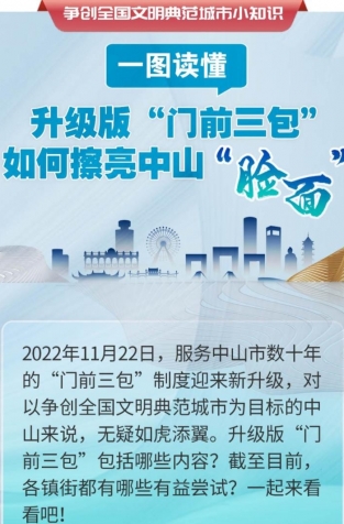 一圖讀懂 | 升級(jí)版“門(mén)前三包”如何擦亮中山“臉面”？